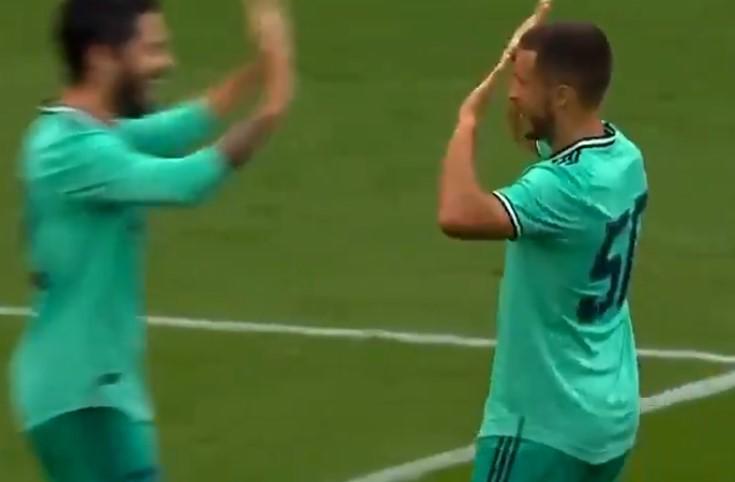 Así ha sido el primer gol de Hazard con el Real Madrid