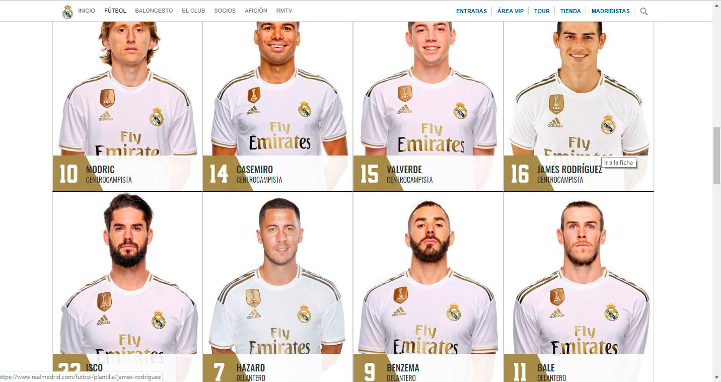 El Real Madrid hace oficiales los dorsales para la temporada 2019/2020. Hazard será el “7”