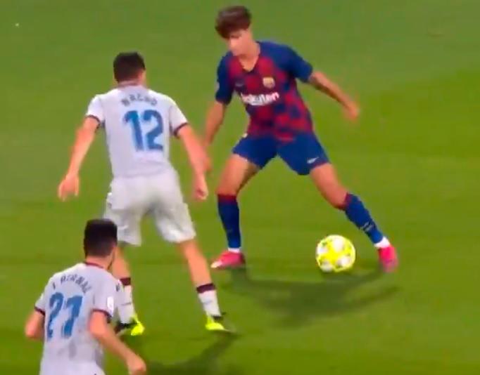 El increíble gol del filial del Barcelona que recuerda a Messi